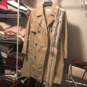 Madewell transitional trench coat/scarf.